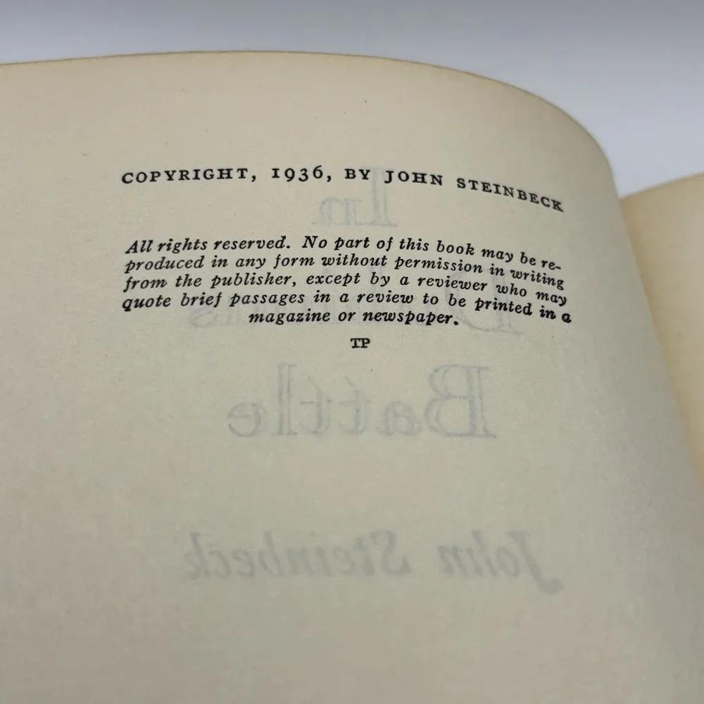John‎ Steinbeck Books 3 The Long Valley Tortilla Flat In Dubious Battle Collier